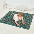 thumbnail image 2 of DarkGreen Dinosaurs Birds Pattern Blanket,Comfortable Soft Flannel Throw Blanket,All Season,Warm Lightweight Blankets for Sofa Bed Couch Living Room Chair,30"x40", 2 of 4
