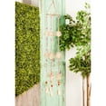 thumbnail image 2 of DecMode 30" Gold Metal Indoor Outdoor Peacock Windchime with Glass Beads and Cone Bells, 2 of 8