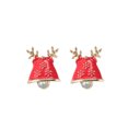 thumbnail image 1 of Pendientes de botón de Navidad Pendientes de campana roja Árbol de Navidad Europa Copo de nieve Elk Bastón Accesorios Wmkox8yi  sjalhkljlk5259, 1 of 1