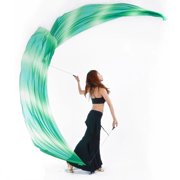 Wxqbjtam 2 Pairs Polyester Veil Poi Throw Balls Belly Dance Yoga Dancing Costume 2