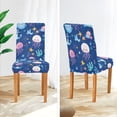 thumbnail image 3 of Yayeee 4 Pack Dining Chair Covers Stretch Parson Chairs Slipcovers Seat Protector, Light Pink Jellyfish, 3 of 6
