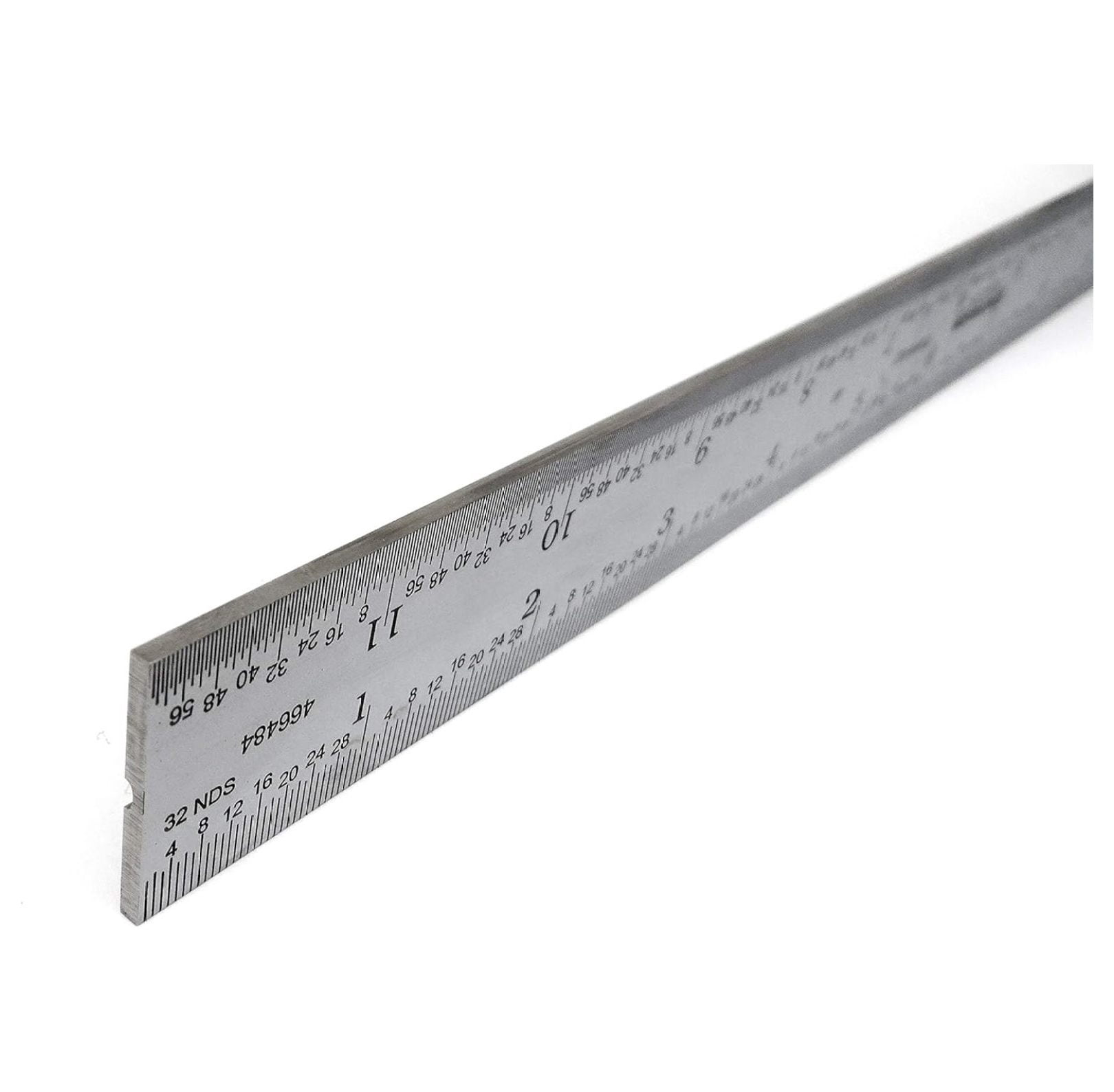466477 24 inch Combination Square Blade Ruler 4R Markings 1/8, 1/16, 1/32, 1/64 Stainless Steel Non-Glare Finish Compatible with , Mitutoyo, PEC, Brown and Sharp