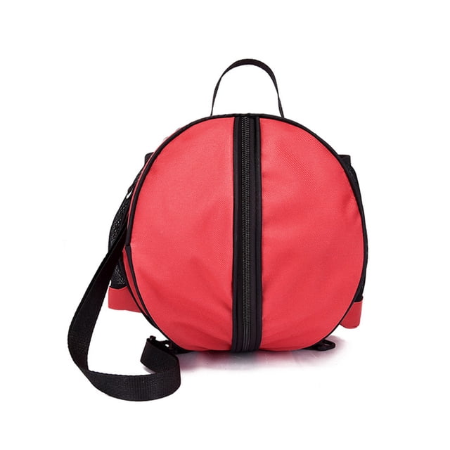 sweethay Mochila de baloncesto Bolsa de fútbol Mochila de botella de agua de tela Oxford de bolsillo Ropa Deportiva, Zapatos Rojo