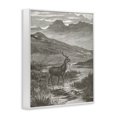 thumbnail image 3 of Stupell Industries Vintage Stag & Mountains White Framed Giclee Art, design by Wild Apple Portfolio, 30 x 24, 3 of 8