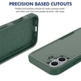 thumbnail image 5 of Decase Heavy-Duty Rugged Case for iPhone 16,Dual Layer Military Grade Drop Protection Anti-Fingerprint Anti-Scratch Hard Back Cover Silicone Bumper Shockproof Protective Case for iPhone 16,Darkgreen, 5 of 5