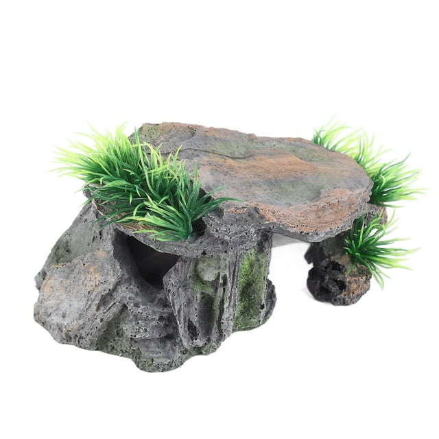 Decoración de Pecera Refugio Cómodo para Reptiles Vivo sin Decoloración Material de Resina de Primera ANGGREK Otros