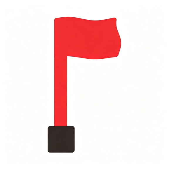 ZHZFKQ Mailbox Replacement Flag Kit Red Flag for Mailbox Universal Replacement with Double Sided Sticky Pads