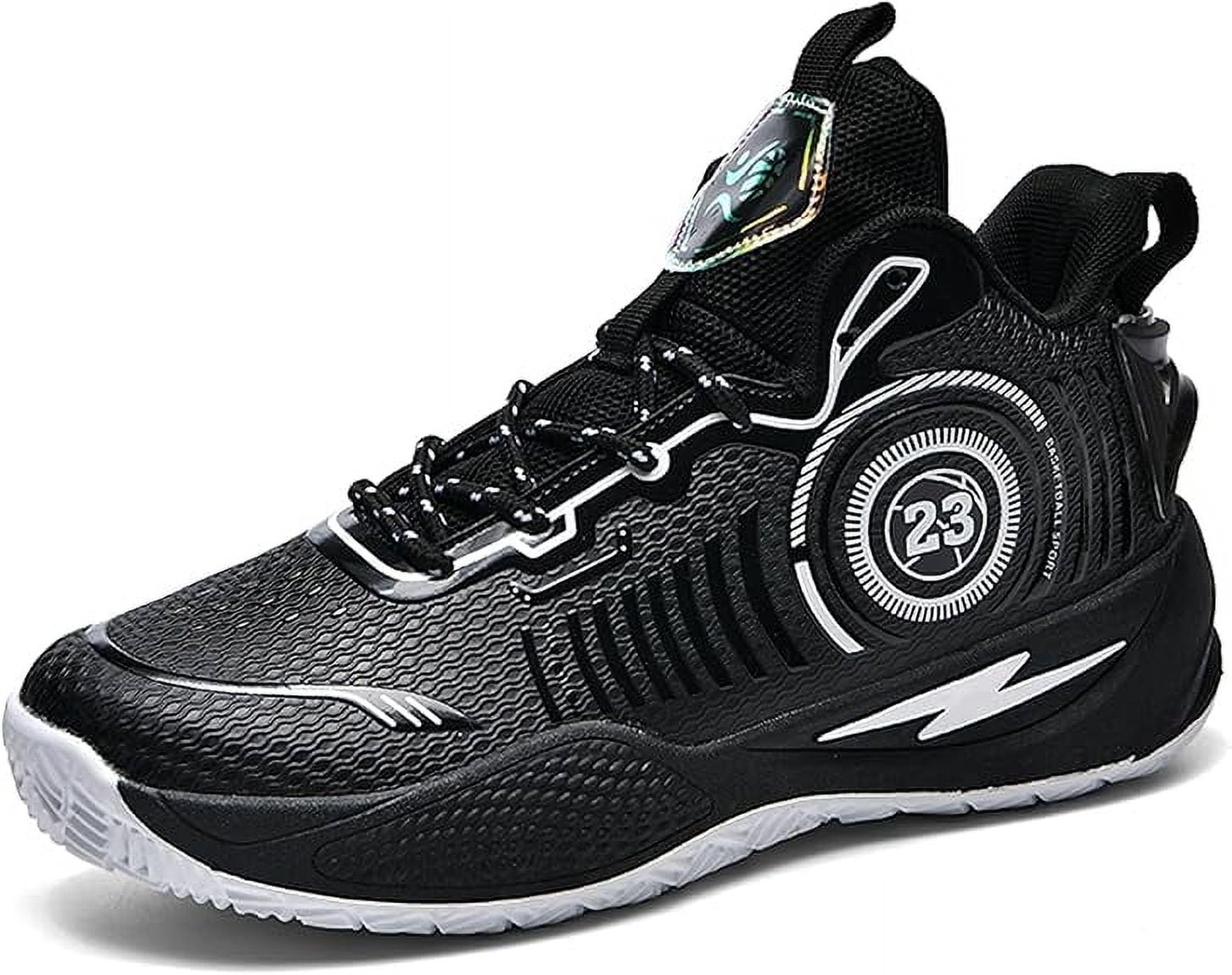 Men's High-Top Basketball Shoes Anti-Slip and Wear-Resistant Soles Running Shoes Graffiti Design Fashionable Sports Shoes