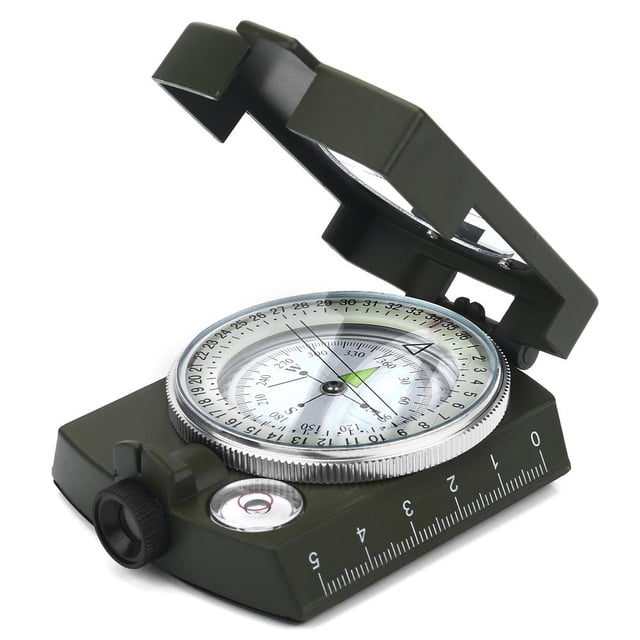 Herwey 2Colors Outdoor Military Sighting Luminous Lensatic Waterproof Compass ,Compass, Luminous Compass