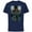 Navy, variant on Marvel Black Panther: Wakanda Forever Two Worlds Reflection - Short Sleeve Cotton T-Shirt for Adults - Customized-White