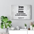 thumbnail image 2 of Scripture Walls His Friends Countenance Proverbs 27:17 Bible Verse Canvas Christian Wall Art Ready to Hang Unframed, 2 of 9