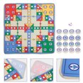 thumbnail image 1 of WEUVEB Flying Chess Game 90x90cm PE Material Card Game Playmat for Educational Purposes, 1 of 5
