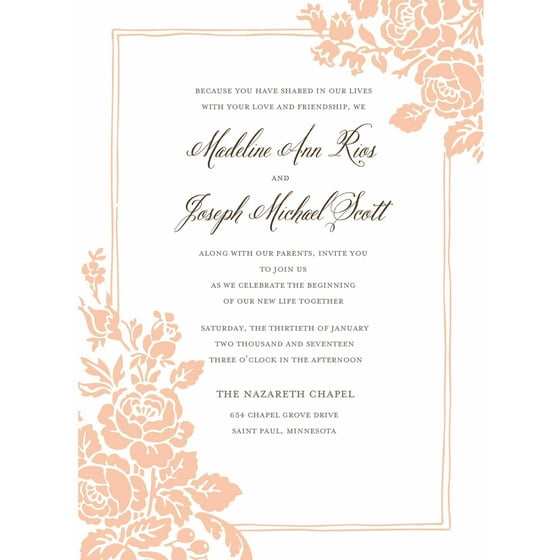Make Your Own Standard Wedding Invitation Size Free ...