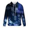 thumbnail image 4 of skpabo Men's Hoodies Warehouse Sweatshirt Mens Long Sleeve Tops Checked Hooded Sweatshirt Pullover Casual Drawstring Plaid Printed Hoodie Loose Fit Sportswear, 4 of 5