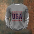 thumbnail image 2 of Holiday Shirt for Men Patriotic Independence Day Commemorative Knit Mens Performance Polos,Grey,M, 2 of 4