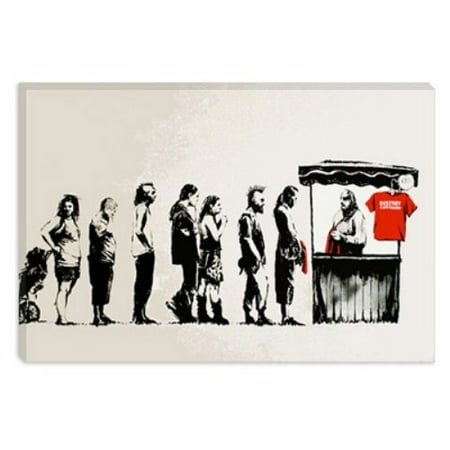 Destroy Capitalism by Banksy Canvas Print