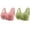 Pink 5, variant on 2 PCS Women's Wireless Push up Bra Comfy Light Liftup Bras Breathable Seamless Front Button Bralettes