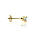 thumbnail image 6 of SuperJeweler 1 Carat Lab Grown Diamond Stud Earrings In 14K Yellow Gold For Women, 6 of 6