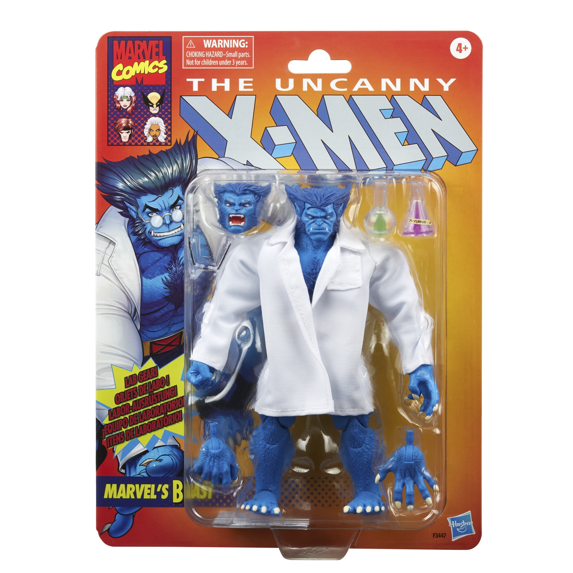 Marvel Legends Series X-Men Beast 6-inch Action Figure Toy, 5 Accessories  by Hasbro