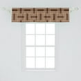 thumbnail image 2 of Ambesonne Traditional Window Valance, Geometrical, 54" X 12", Brown Caramel, 2 of 3