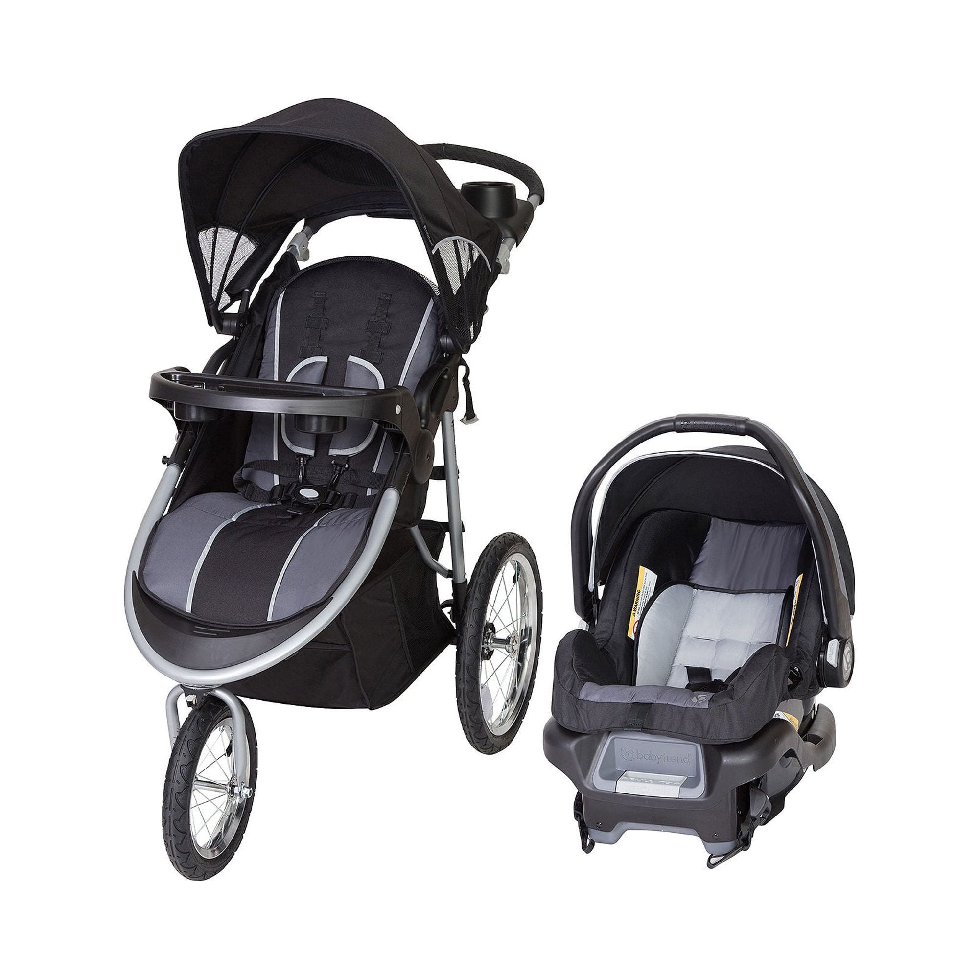 Baby Trend Pathway 35 Jogger Travel System, Optic Grey - image 3 of 4