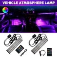 thumbnail image 1 of Xihbxyly Barra de Luces Led para Interior de Coche, 48 Luces, Cambio de Color Rgb, Control Por Voz y Remoto, Fácil Instalación, Apta para Coches, Camiones y Barcos, Decoración de Interiores, 22 Cm de, 1 of 2