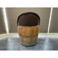 thumbnail image 6 of Brown Oak Barrel Chair, Handmade Wine and Whiskey Barrel Chair, Hidden Storage, Free Shipping - Family Business, 6 of 6