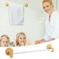 thumbnail image 4 of Bathroom Towel Rack Hole Free Towel Rod Single Pole Hanger Bathroom Towel Rack Household Towel Rack, 4 of 9