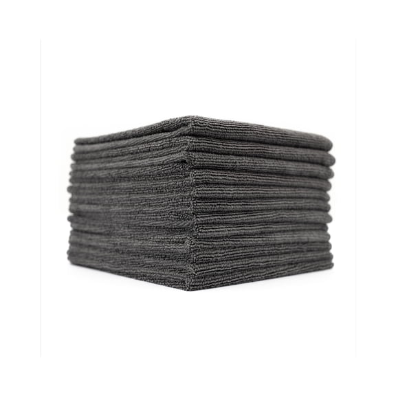 The Rag Company - All-Purpose Microfiber Terry Cleaning Towels - Microfiber Cleaning Cloth - 300gsm, 12in x 12in, Grey (12 Pack)