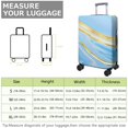 thumbnail image 4 of Stretch Luggage Cover L(25-28in)– Elastic Travel Suitcase Protector with Handle Openings & Bottom Closure, Washable Polyester Spandex Suitcases Cover, Abstract Marble Print, 4 of 5