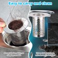 thumbnail image 2 of Billuyoard 2 unids/set filtro de drenaje de malla de alta densidad para fregadero de cocina fijación estable malla de filtro no deformante Accesorios de baño, 2 of 6