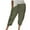 Green, variant on Dazajoo Cotton Linen Capris Pants for Women Summer Drawstring Elastic Waist Pants with Pockets 2024 Women's Loose Fit Solid Color Capris,Khaki,XL