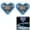 Blue-2, variant on 2PC Car LED Ambient Light - Solar-Powered Heart-Shaped LED Neon Light, IP65 Waterproof, Switchable Modes, Romantic Car & Outdoor Decor for Couples Red