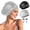 Black+Gray, variant on Virsidi 2 Pack Large Swim Caps for Long Hair, Silicone Swimming Cap for Adult Women Men, Waterproof Swim Hats Bathing Caps to Keep Hair Dry with Bonus Nose Clip and Earplugs