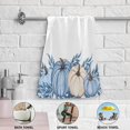 thumbnail image 3 of Coolnut Watercolor Blue Pumpkin Hand Towels 2 PCS, Ultra Soft and Highly Absorbent, Fall Autumn Element Decorative Fingertip Towel for Home, Bathroom, Kitchen, 28.3"x14.4", 3 of 4