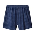 thumbnail image 2 of Men's Boxers Underwear Printed Woven Boxers for Men Pack Boxer Shorts Blue XL, 2 of 3