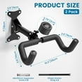 thumbnail image 5 of Housolution Bike Wall Mount,2 Pack EVA Foam Padded up to 48.5 lbs,Heavy-Duty Adjustable Bike Wall Hanger for Road, Mountain and Hybrid Bikes, Garage & Apartment, 5 of 7