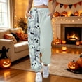 thumbnail image 2 of XINPING Halloween Sweatpants Women 2026 Loose Fit High Waisted Baggy Joggers Pants Casual Fall Novelty Lounge Bottoms Pockets Cute Y2K Joggers with Pockets Party Daily Wear, 2 of 7