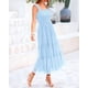 thumbnail image 2 of Vestido BTFBM para mujer de verano 2025, sin mangas, cuello cuadrado, 2 of 6