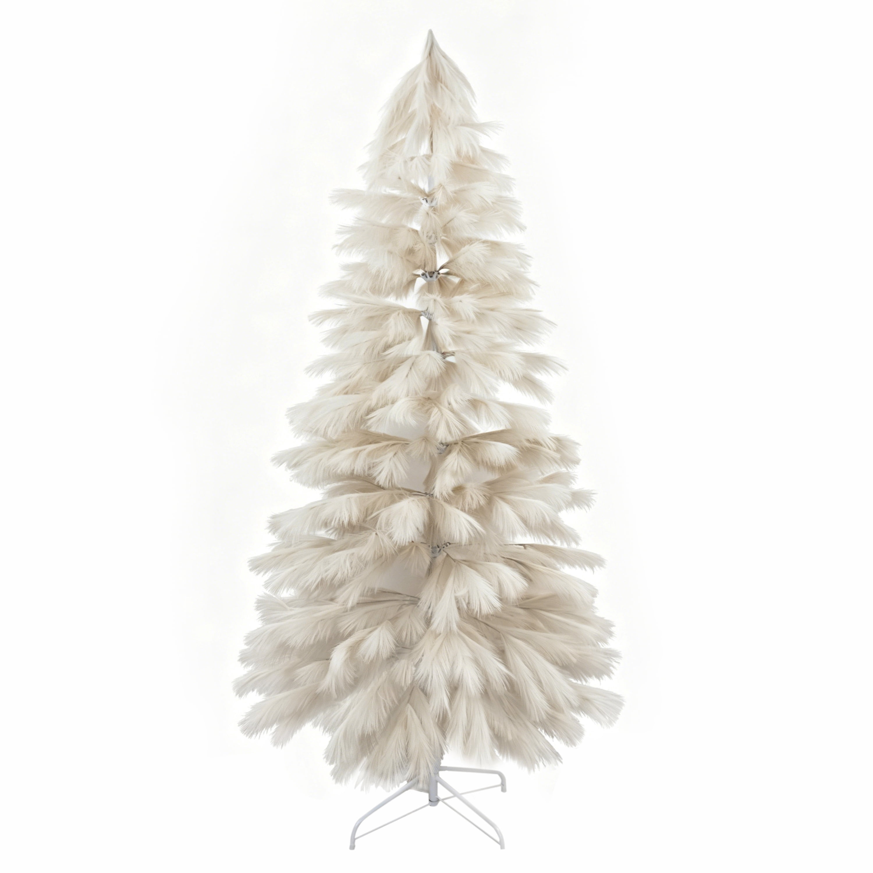 7.5FT Artificial Pampas Christmas Tree with Realistic Design for Indoor Use