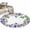 Purple, variant on Round Area Rugs Collection 4 Ft, Purple Flowers Non-Slip Residential Carpet, Spring Watercolor Floral Leaves Plants Indoor Crawling Mats Runner Rugs for Living Room/Dining Room/Bedroom