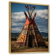 thumbnail image 2 of Designart "Native Tipi euphony Of Prairies" Cityscapes Floater Framed Wall Art Print, 2 of 7