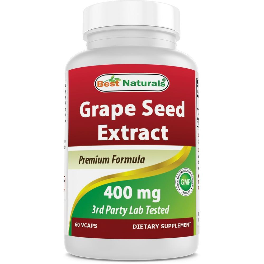 Best Naturals Grape Seed Extract 400 mg 60 Vcaps