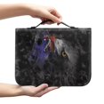 thumbnail image 2 of HELLHERO Pu Leather Bible Cover for Men and Women, Portable Bible Bag with Zippered Pockets, for Christian Prayer and Outdoor Bible Study, 2 of 12