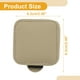 thumbnail image 4 of Clip para gafas de sol en el parasol del coche Unique Bargains, soporte magnético de cuero beige 1 Pc, 4 of 7