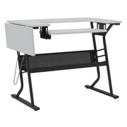 Sew Ready Eclipse Sewing and Craft Table in Black / White