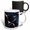 Multicolor, variant on 3drose, Dark Blue and White with an Image of Gold Kintsugi Pattern, 11oz Mug