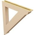 thumbnail image 5 of Ekena Millwork 3 1/2"W x 28"D x 32"H Traditional Traditional Rough Cedar Woodgrain TimberThane Bracket, Primed Tan, 5 of 6