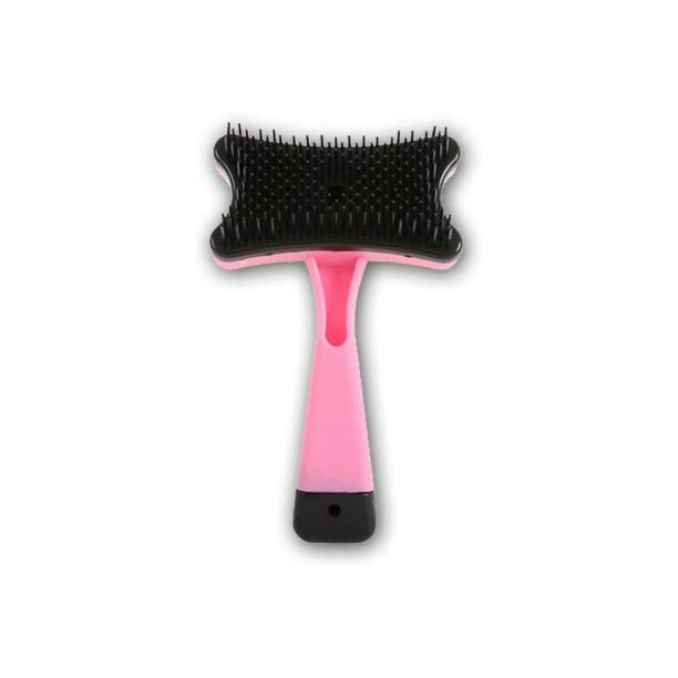 Cepillo profesional para mascotas, cepillo autolimpiante, utilizado para eliminar el esputo y el pelaje suelto, para perros y gatos, peine de aseo autolimpiante (rojo) esquí esquí Gafas de esquí