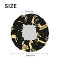 thumbnail image 6 of Balery Christmas Gold Deers Shower Caps, Double Layer Waterproof Shower Cap, Double Layers Reusable Shower Cap With Soft Comfortable For Long Thick Hair Soft Bath Shower Hair Caps, 6 of 9